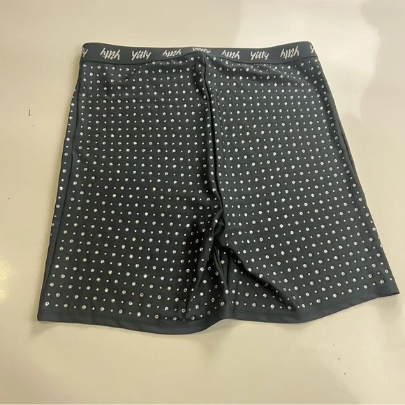 Yilty women’s black bike glitter shorts 2X m130-6 - Picture 2 of 4
